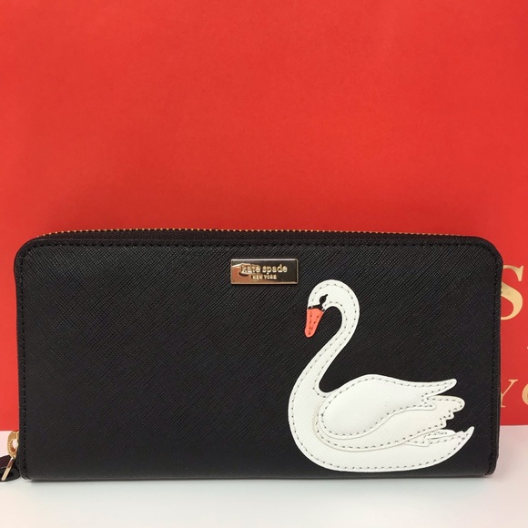 kate spade Handbags - NWT kate spade New York swan around neda wallet